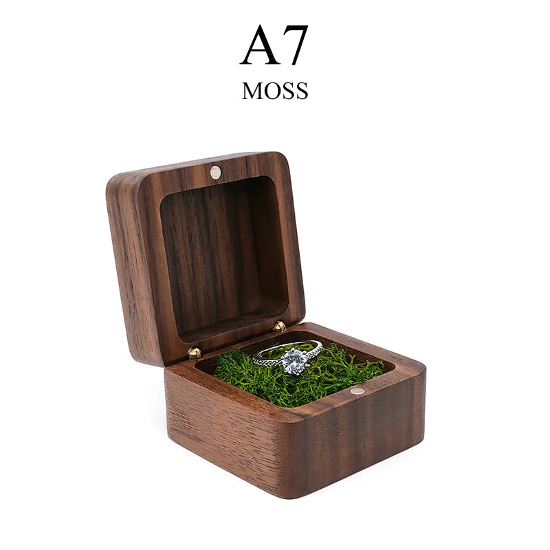 Luxury Wood Jewelry Box Wedding Ring Box Earring Rings Box Jewelry Organizer Box Jewelry Gift Packaging Box Bracelet Package Oasis Select A7
