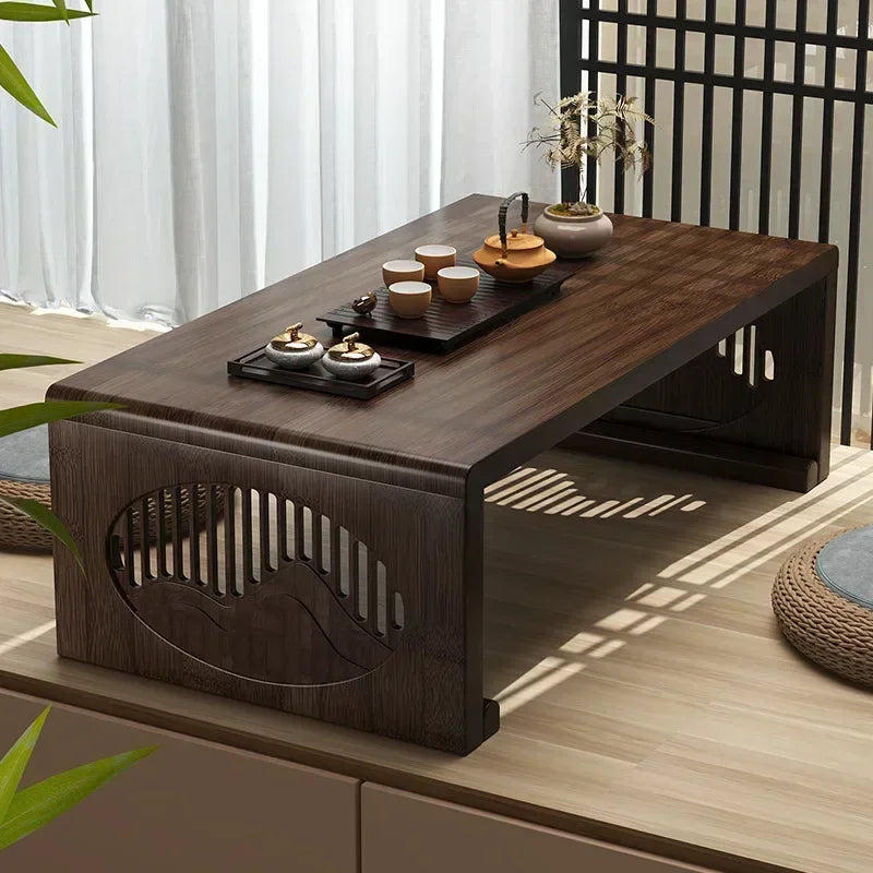 Multi-functional bay window small table tea table bed folding small coffee table balcony low table Oasis Select