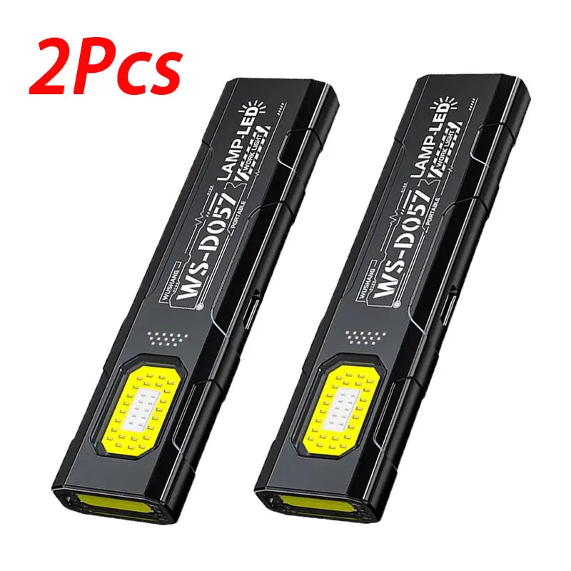 Mikenoon Mini EDC Flashlight COB 600LM | Hat Clip & Magnet