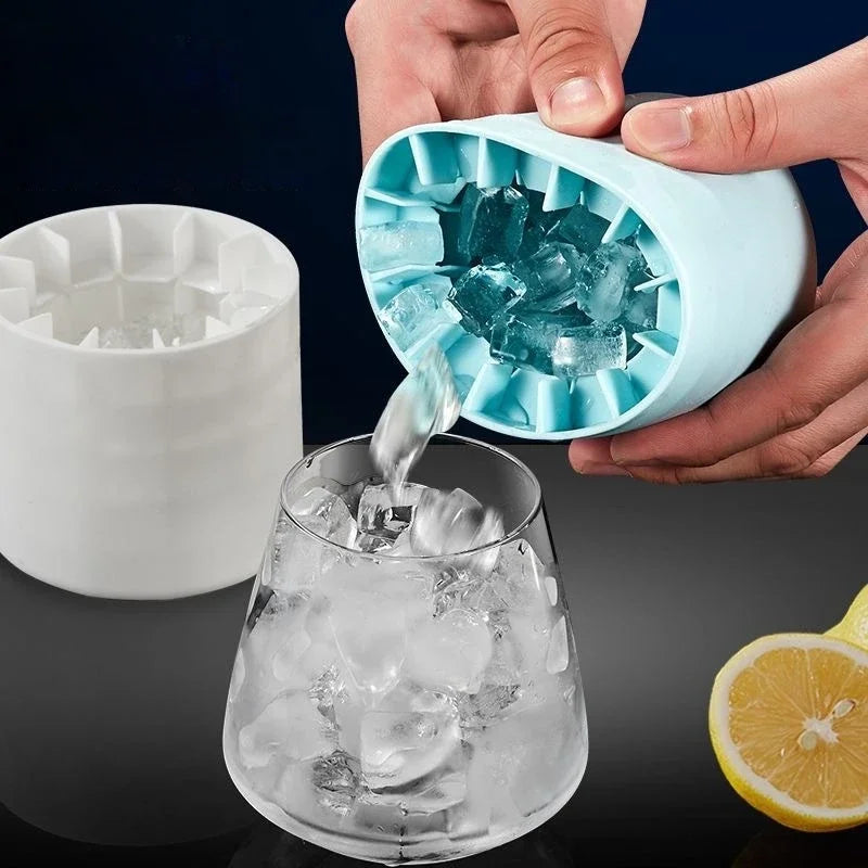 Ice Bucket Cup Mold Ice Cubes Tray Food Grade Quickly Freeze Silicone Ice Maker Creative Design Ice Bucket Whiskey Beer Maker Oasis Select