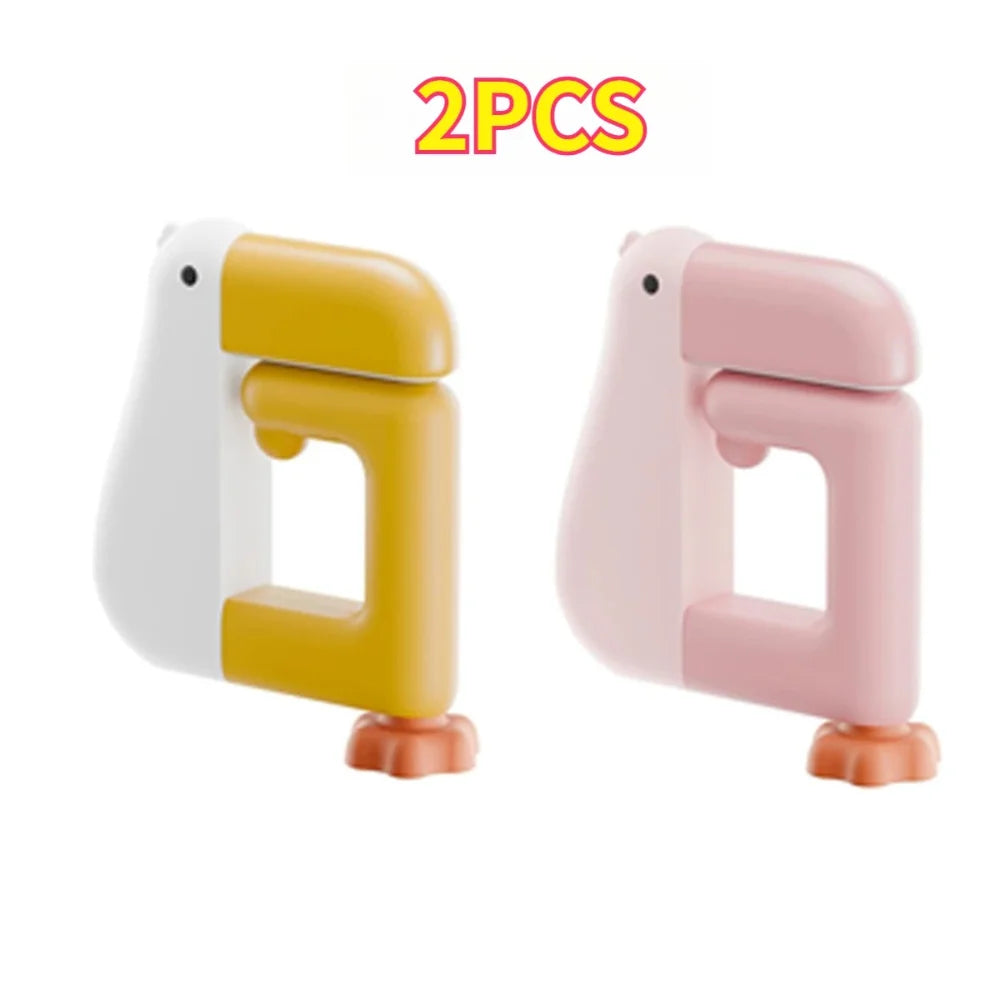 1/2 PCS Cartoon Animal Desk Hook Clamp-On Adjustable Bag Hanger for Purse Backpack Keys No-Drill Organizer for Office Dorm Oasis Select Combo