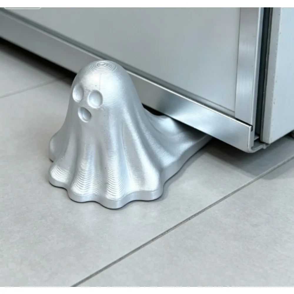 Cute Ghost Door Stopper 3DPrinted Cute Spooky Door Gap Ghost Figurine Halloween Decor Gothic Home Desktop Ornament Creative Gift Oasis Select