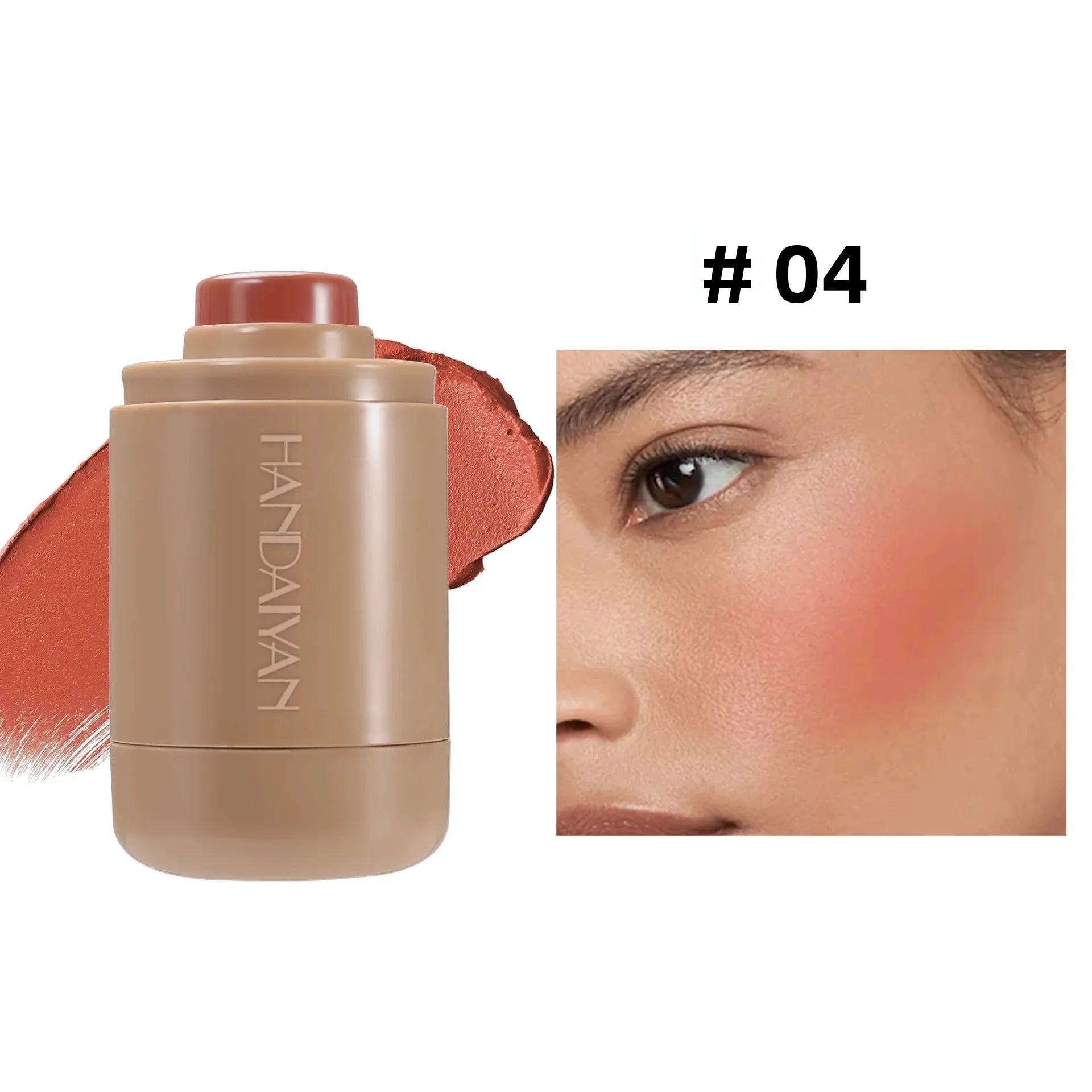 Handaiyan Cream Blush Stick – Lip & Cheek Tint, 6 Shades
