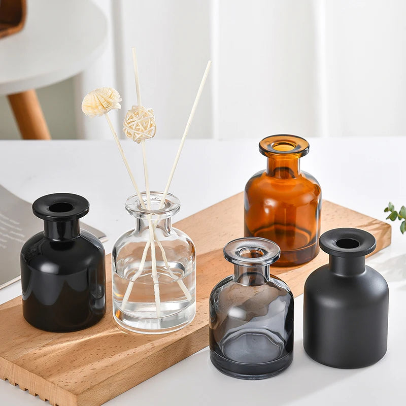 50ml Home Fragrance Diffuser Bottle Glass Aromatherapy Bottle Diffusers Sticks Big Belly Bottle Reed Diffuser Essential Bottle Oasis Select