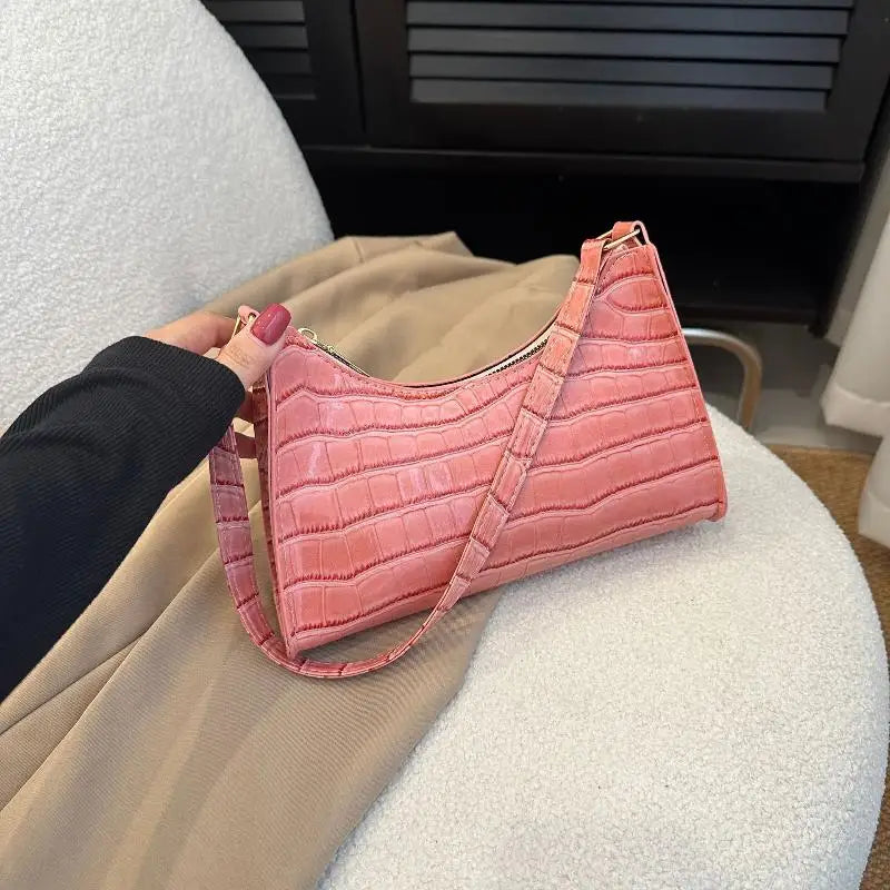 Women's PU Leather Underarm Bag – Retro Shoulder Tote Clutch