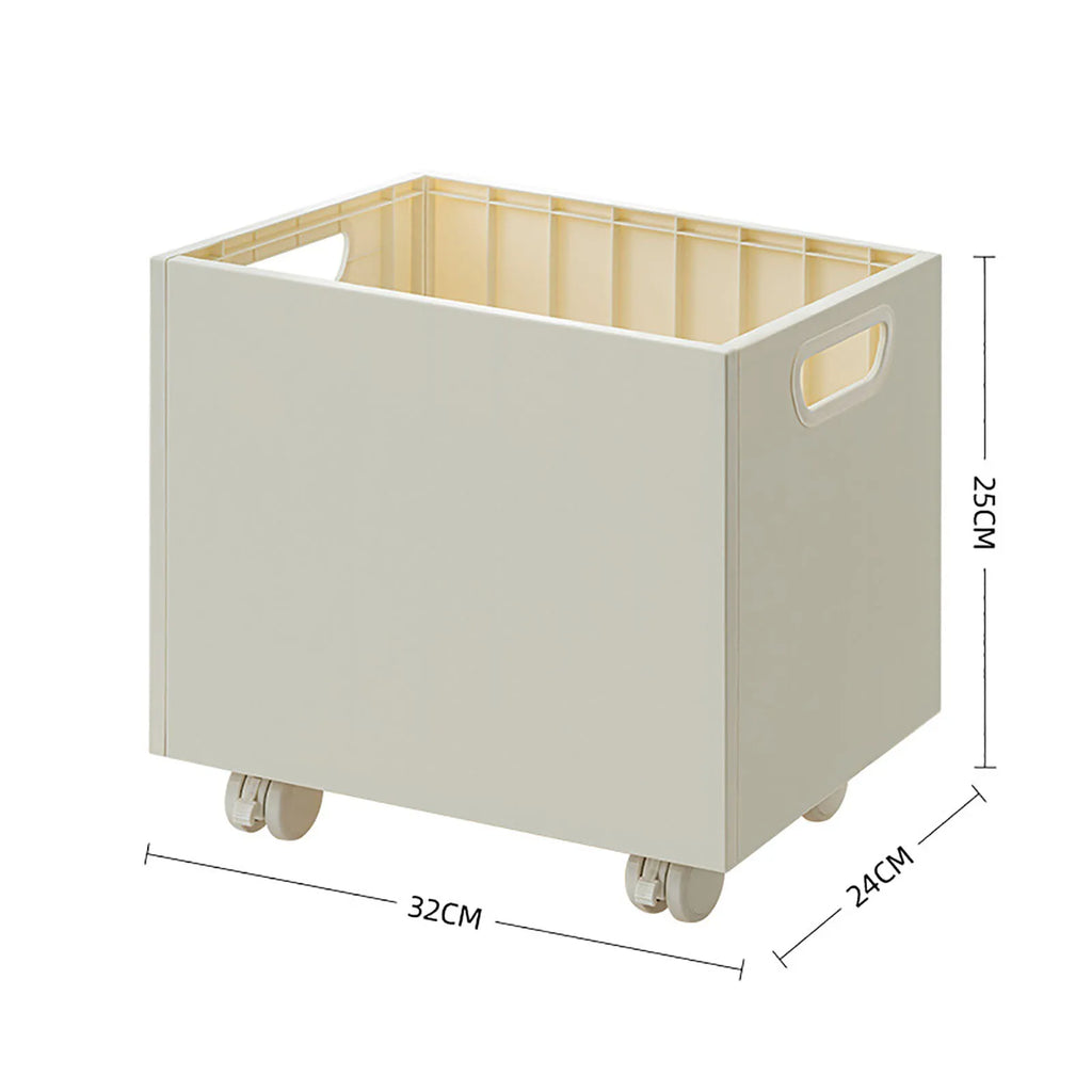 Book Box Book Storage Box with Side Handles Stackable 50kg Load Bearing Multifunctional Use File Storage Bins Oasis Select