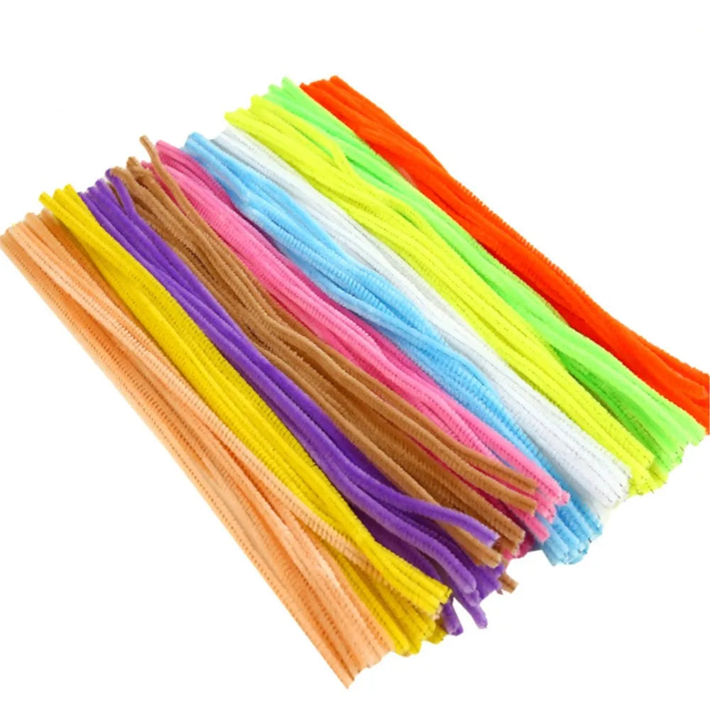 100pcs Mix Color Craft Wire for Handicrafts Twisting Stick DIY for Bouquets Halloween Christmas Easter Hair Jewelry Making Oasis Select