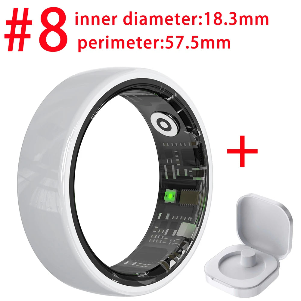 696 Smart Ring Couple Space Interaction Heart Rate Sleep Monitor Waterproof Gesture Control Sports Blue Tooth Bracelet Men Women Oasis Select WH 8