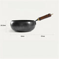 Wrought Iron Flat Bottom Wok – Uncoated Nonstick Stir Fry Pan