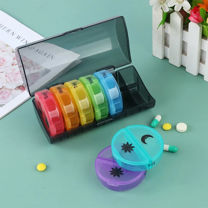 7-Day Pill Organizer – 21-Compartment Weekly Medicine Dispenser Weekly Pill Organizer Oasis Select
