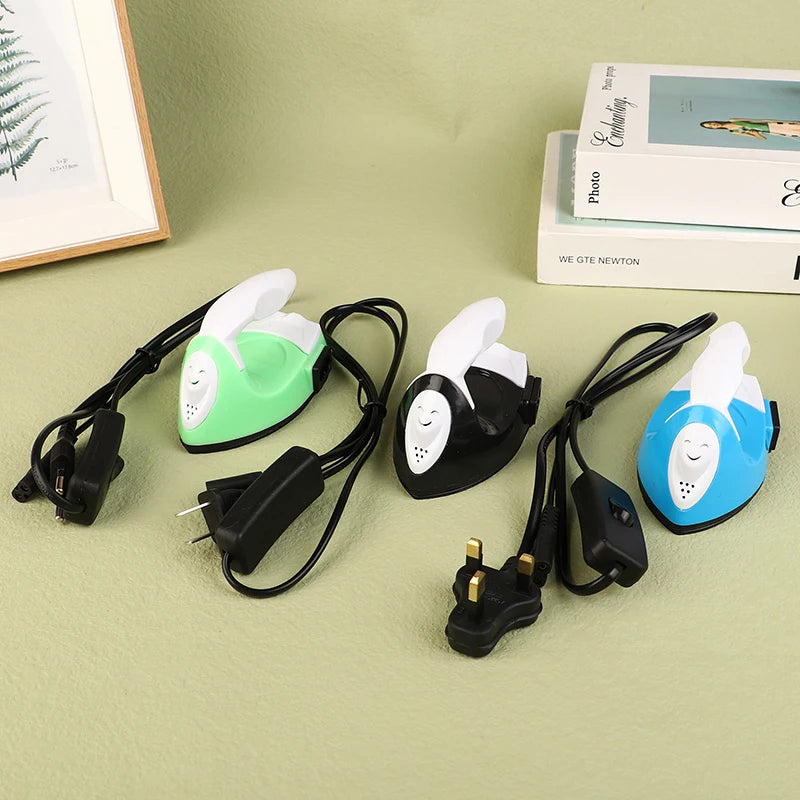 EU/US/UK Plug Mini Craft Iron Electric Iron Portable Handy Heat Press Diy Small Iron For Ironing Clothes Laundry Appliances Oasis Select