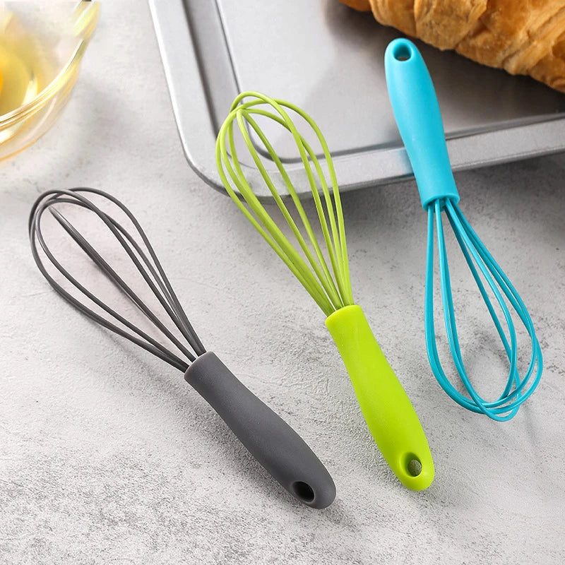 6-inch Mini Children's Silicone Egg Beater Household Manual Cream Egg Mixer Kitchen Baking Tool Oasis Select