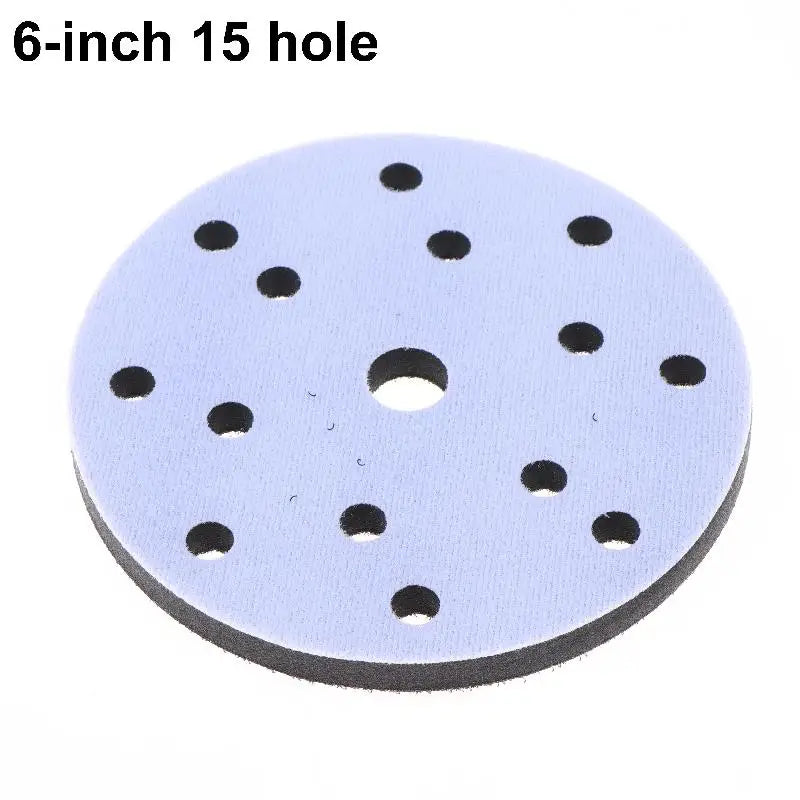 6-Inch 15-Hole Sponge Sanding Buffer Pad for Orbital Sanders