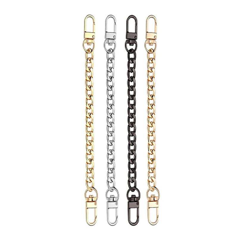 20cm Metal Chain Bag Strap Extension – Gold, Silver & Black Bag Chain Strap Oasis Select