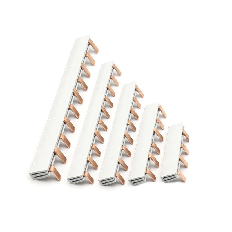1/2P Pin Type Busbar Copper Bar Terminal Block For MCB DZ47 Air Switch Connector 63A Circuit Breaker Connector Oasis Select