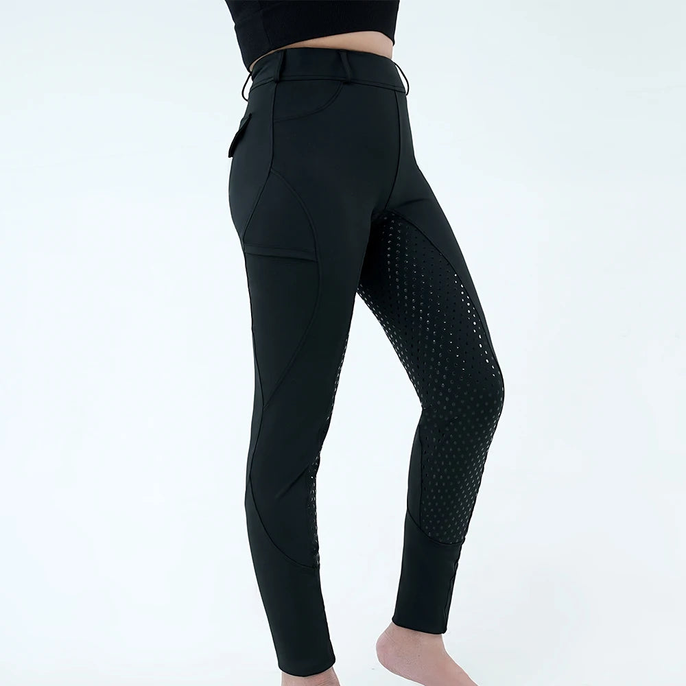 Women's Horse Riding Pants Full-Seat Breeches Equestrian Schooling Tights Outdoor Sportswear Knight Equipment Clothes Oasis Select