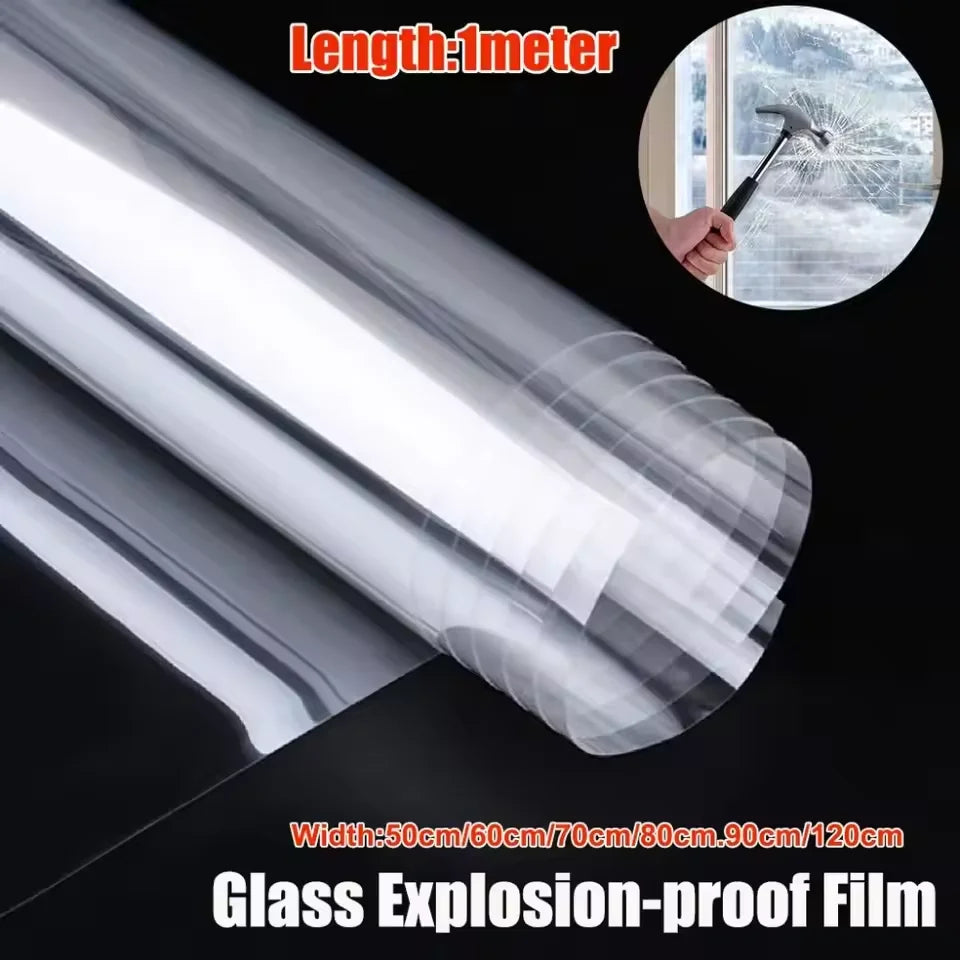 Transparent Self-Adhesive Safety And Explosion-Proof Glass Film Window Film Protective Film Shatterproof And Explosion-Proof. Oasis Select