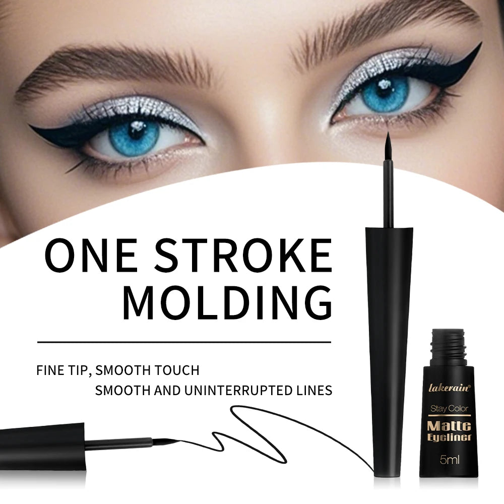 3Colors Matte Waterproof Liquid Eyeliner Pencil Sweatproof Quick Dry Easy To Wear High Pigment Brown Liquid Eyeliner Eye Makeup Oasis Select