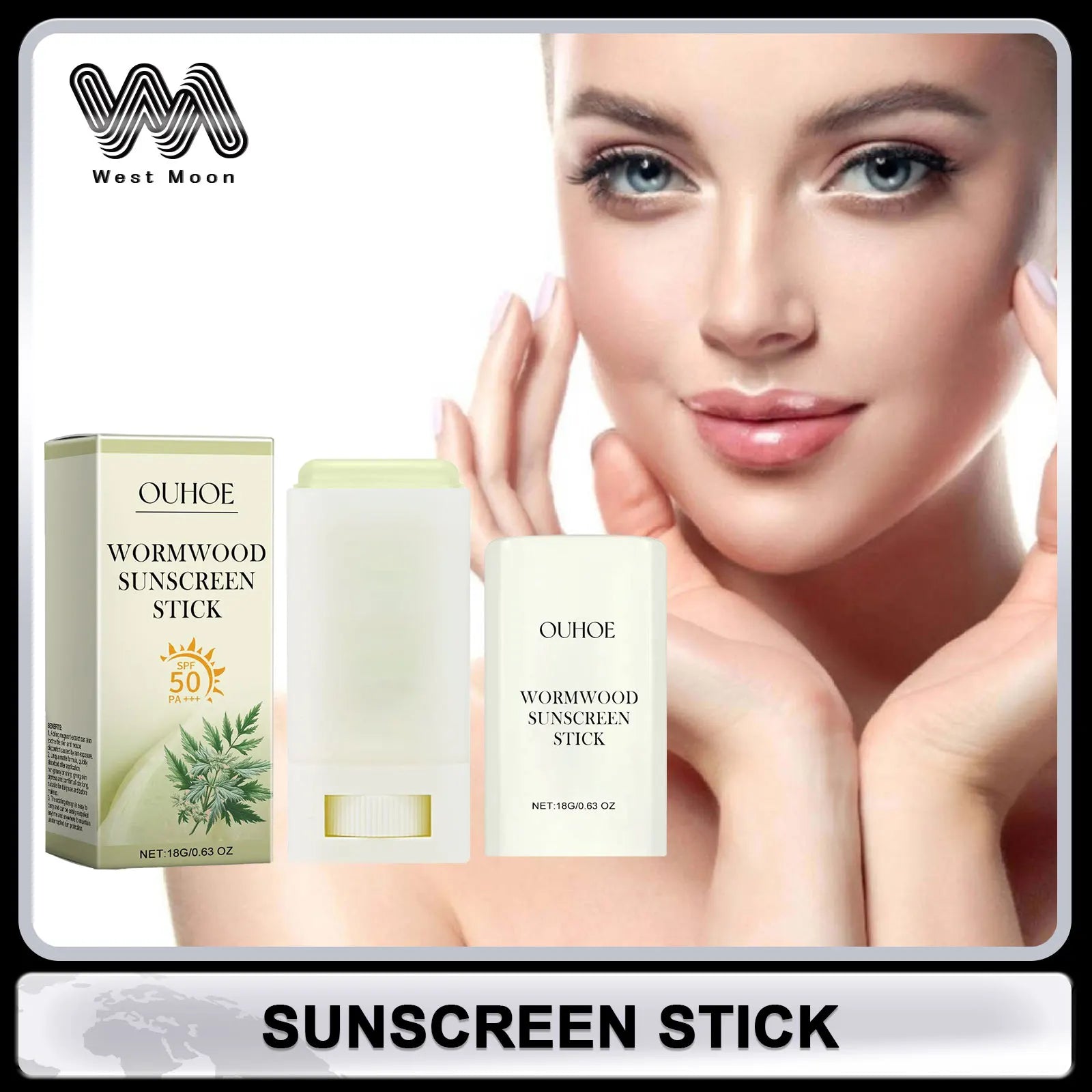 Ouhoe Sunscreen Stick – UV Protection, Moisturizing & Oil Control