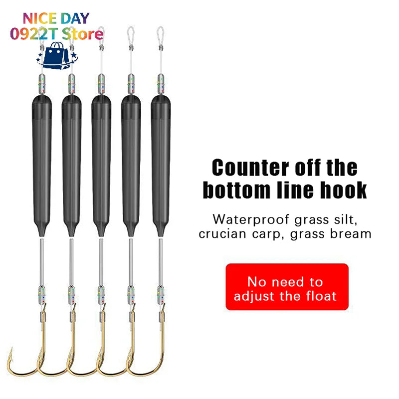 1PC Anti-separation Base Fishing Hook Double Hook For Fishing Live Bait With Double Bait Keeper Barbs High Carbon Steel@#X Oasis Select