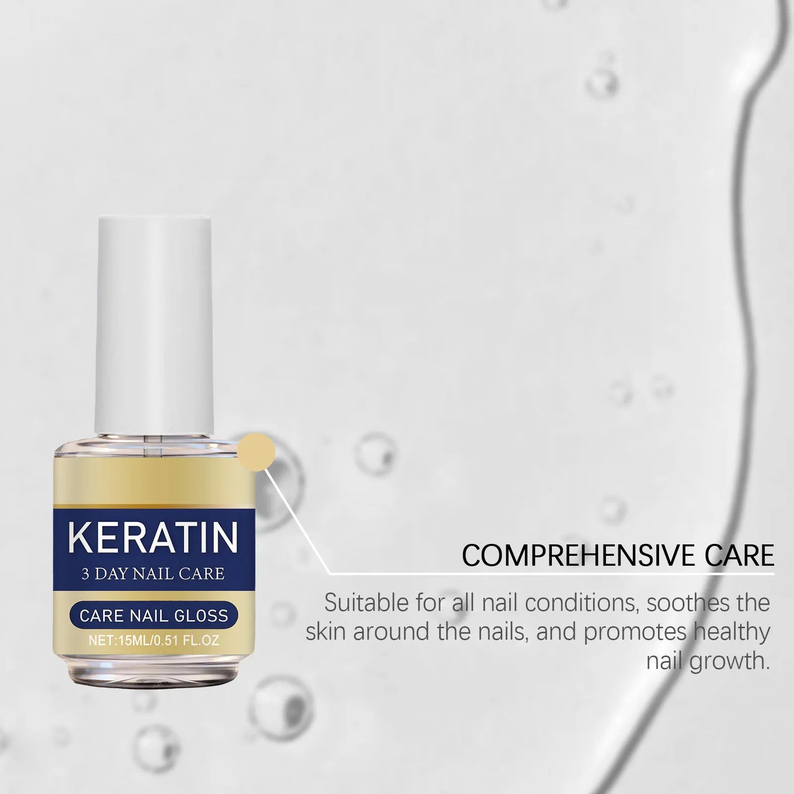 Nail Care Oil Keratin Strengthening Repair Brittle Nail Prevent Breakage Plant Nourish Nails Base Professional Nail Strengthener Oasis Select