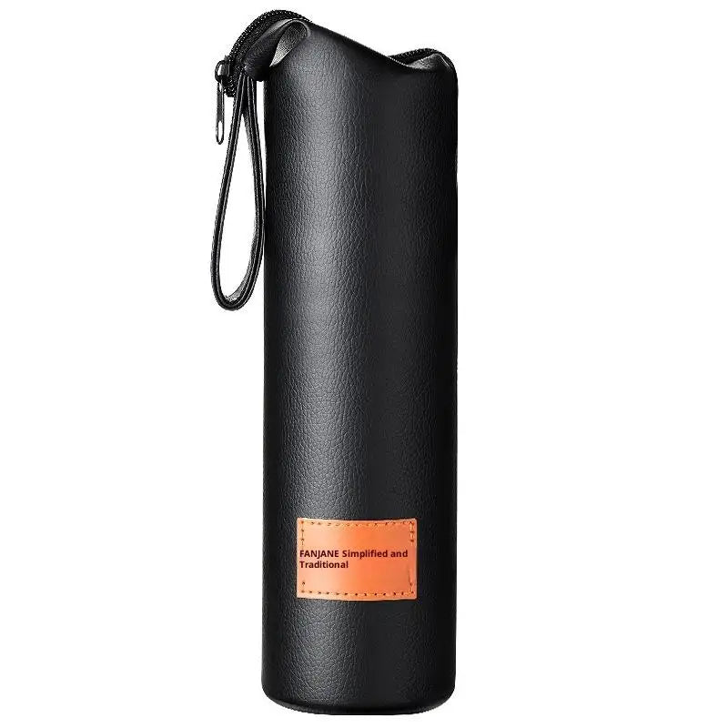1PC Leather Cup Sleeve Sport Water Bottle Cover Case With Rope Portable Vacuum Glass Cup Sleeve Cup Pouch Camping Accessories Oasis Select