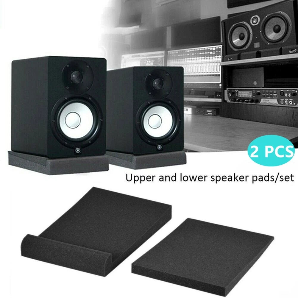 2pcs 30x20x4.5cm Sponge Studio Monitor Speaker Acoustic Isolation Foam Soundproof Isolator Pads High Density Sound Proof Panels Oasis Select