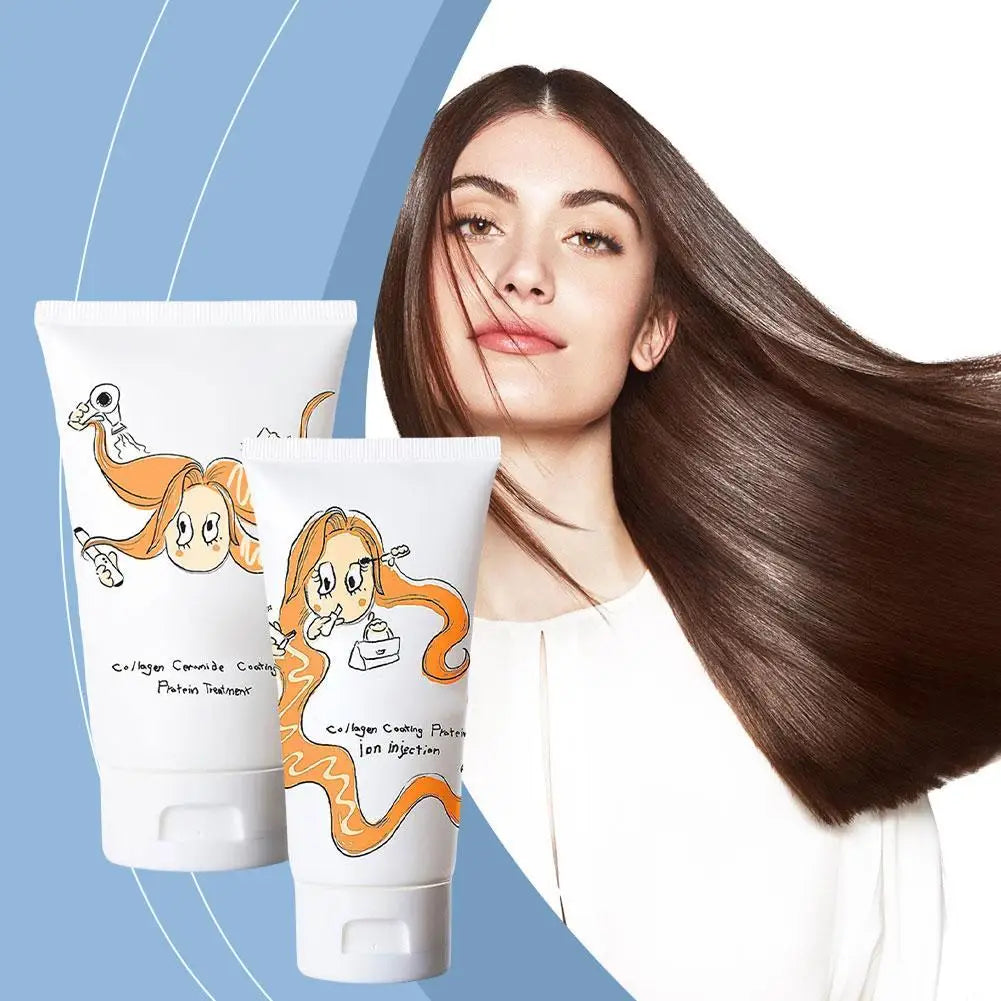 Collagen Coating Hair Conditioner Treatment Damaged Hair Revitalize Hair Straighten Soft Smooth Moisturize Keratin Hair Mask Oasis Select