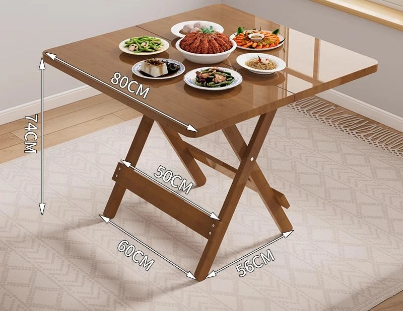 Rental house dining table Multifunctional foldable table Outdoor stall Small dining table Small apartment can store new products Oasis Select Square 80cm