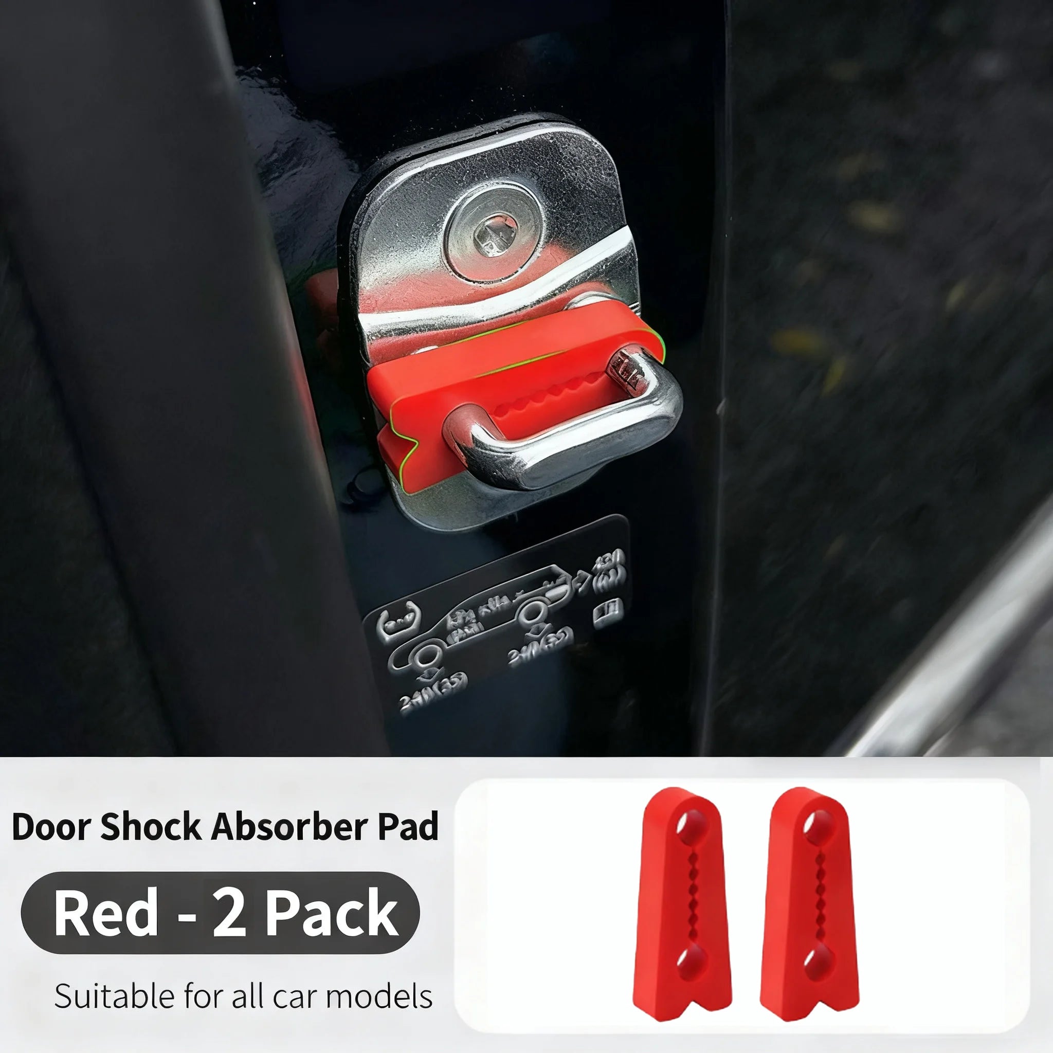Silicone Car Door Lock Buffer Damper Pads – Universal Noise Reducer