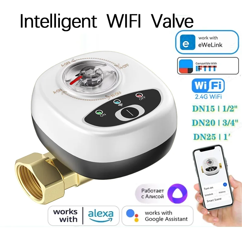 WiFi Smart Ball Valve DN15/DN20/DN25 – Alexa & Google Home Smart WiFi Ball Valve Oasis Select