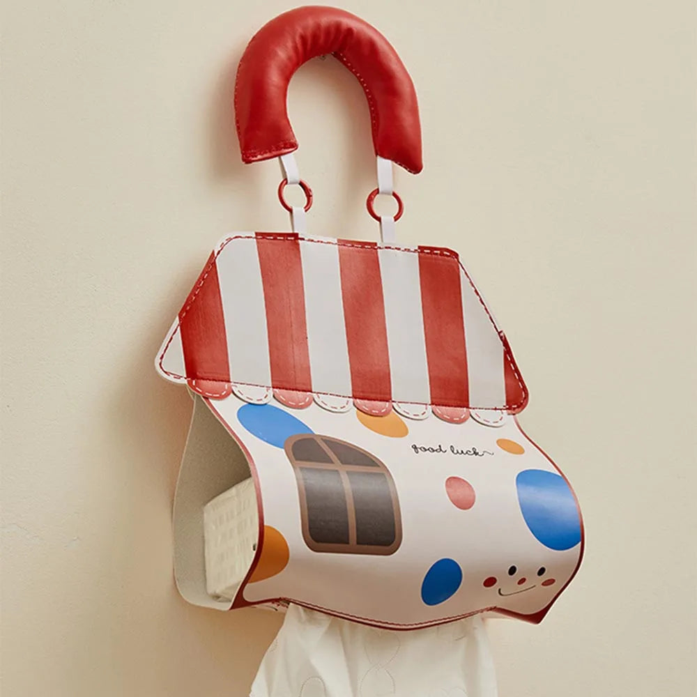 Hanging Tissue Holder Tissue Bag Living Room Bag Student Dorm Hanging Tissue Holder Storage Pouch Oasis Select