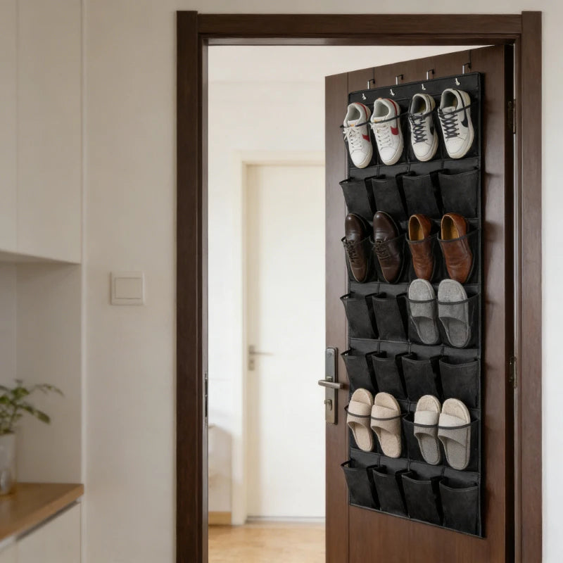 Over The Door Shoe Rack With 24 Large Mesh Pockets Hanging Shoe Organizer For Closet Hanging Shoe Rack Holder Hanger Oasis Select