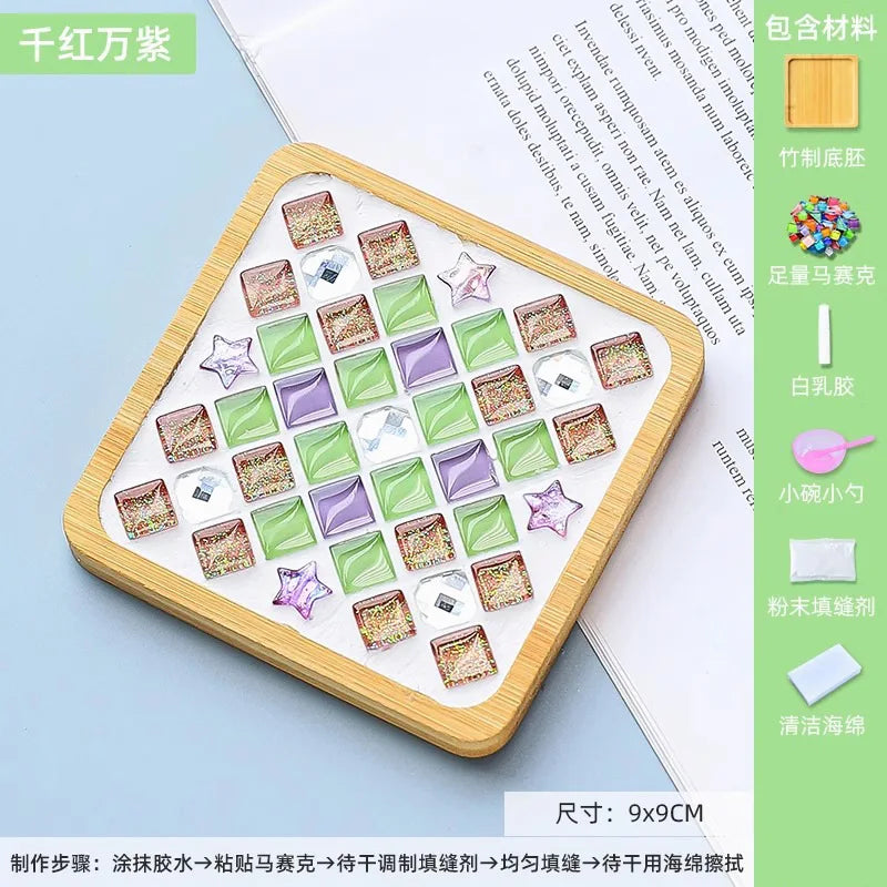 Mosaic Coasters DIY Creative Children's Handmade Material Event
