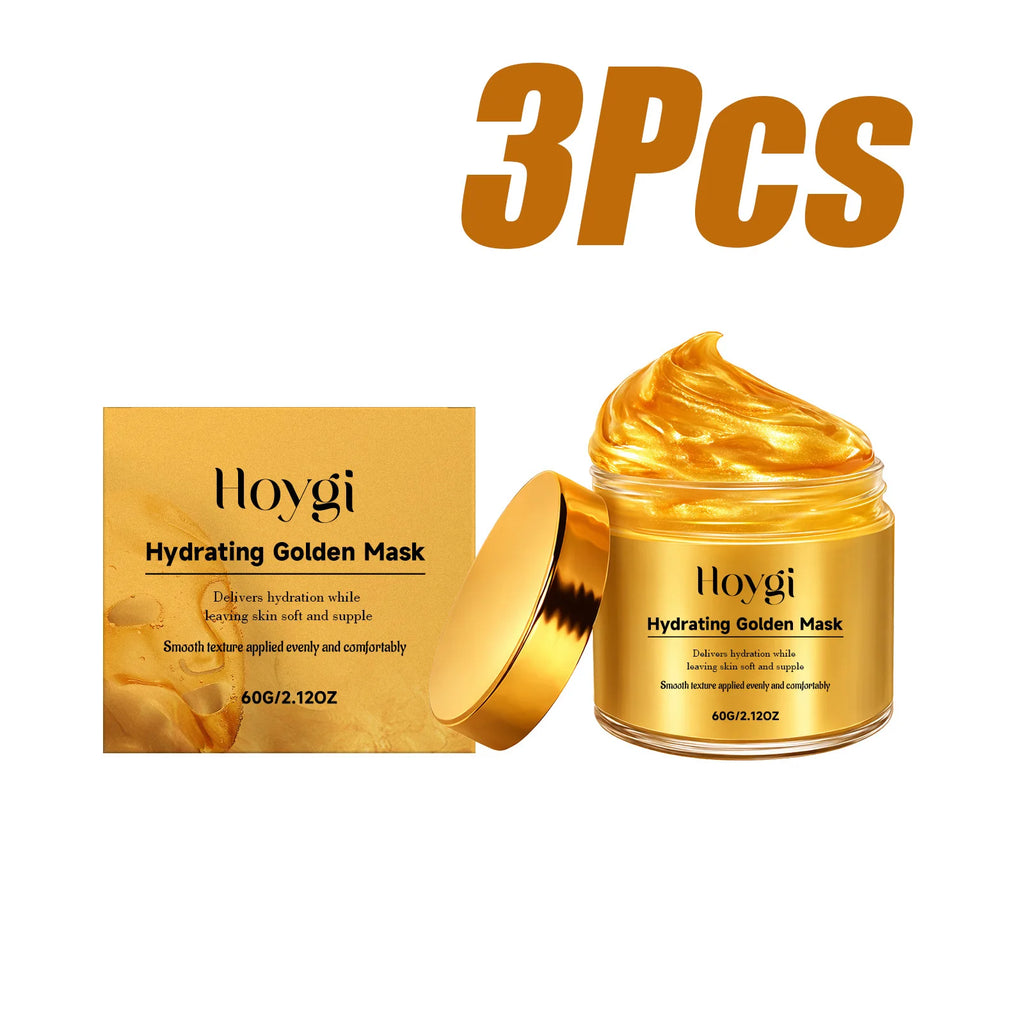 Hydrating Golden Mask Collagen Gold Peel Off Facial Mask Moisturizing Firming Reduces Wrinkles Removes Blackheads Dirt & Oils Oasis Select 3 x 60g Boxed