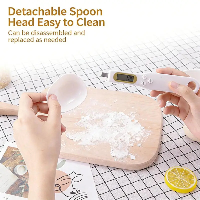 LCD Digital Measurement Adjustable Weighing Spoon Kitchen Scale Electronic Measuring Spoon Coffee Powder Scale Baking Scale Oasis Select