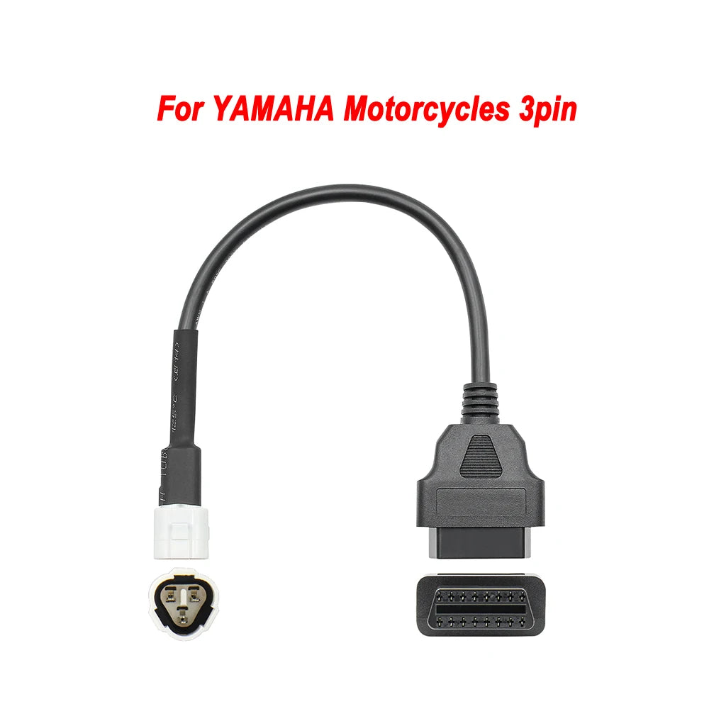 Motorcycle OBD2 Extension Cable – KTM Yamaha Honda Suzuki Ducati OBD2 Diagnostic Cable Oasis Select