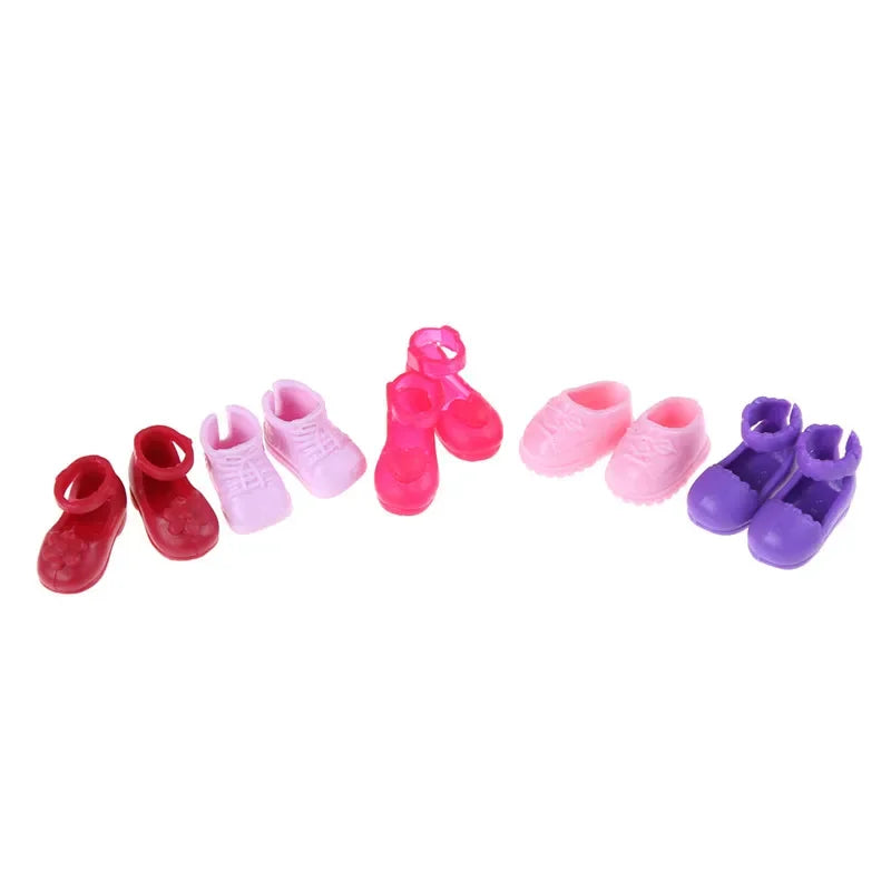 5Pairs Fashion Shoes Boots For Sister Doll Kids Gift Hot Oasis Select
