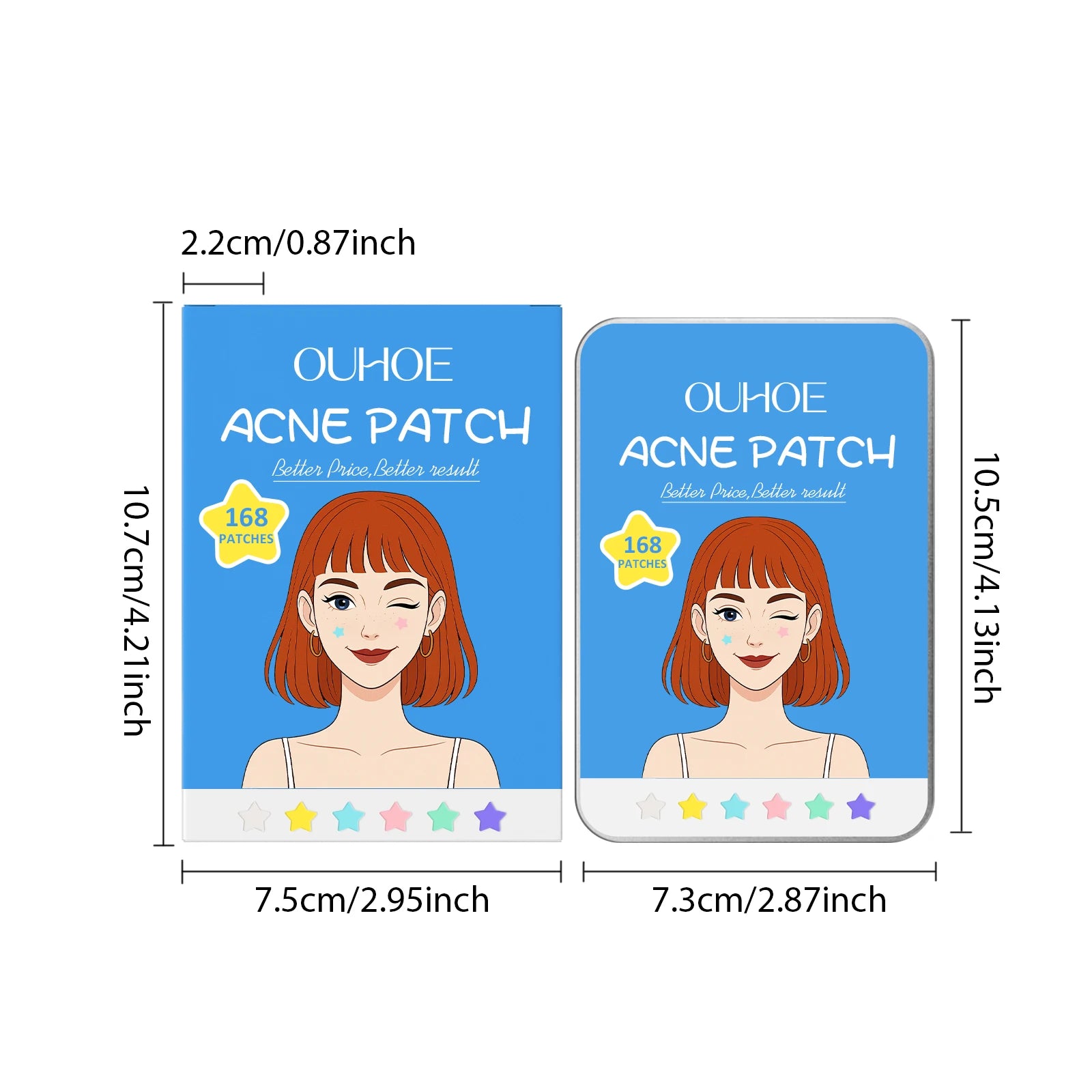 Star Shape Pimple Patches – 168pc Invisible Acne Stickers Acne Pimple Patches Oasis Select