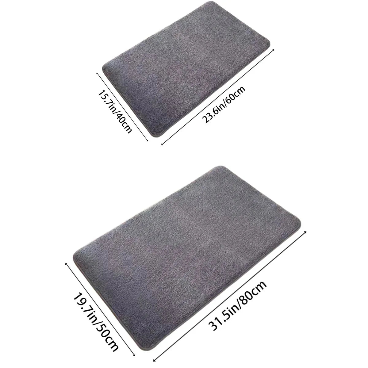 New Memory Foam Bath Mat Super Soft Absorbent Bathroom Rugs Non Slip Bath Rug Runner for Shower Bathroom Floors Carpet Oasis Select