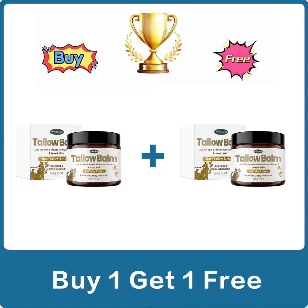 Woodsleep Beef Tallow & Honey Skin Balm – Hydrating Cream 60g Skin Moisturizing Balm Oasis Select 120g