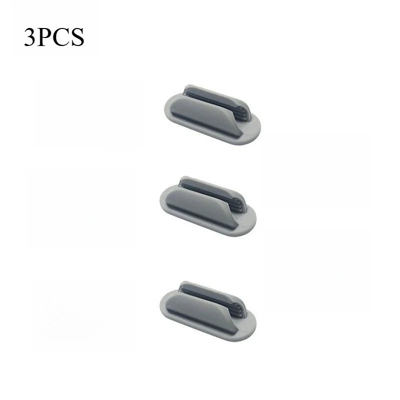 3/6Silicone Pen Holder Desktop Storage, Upgraded Self-adhesive Elastic Pen Holder, Suitable for Office, School, Classroom Walls Oasis Select Grey 3PCS