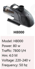 Hailear H10000 H12000 H15000 H18000 H20000 H23000 H25000 Garden Pond Filter Waterfall Circulation Pump .Submersible water pump Oasis Select H8000