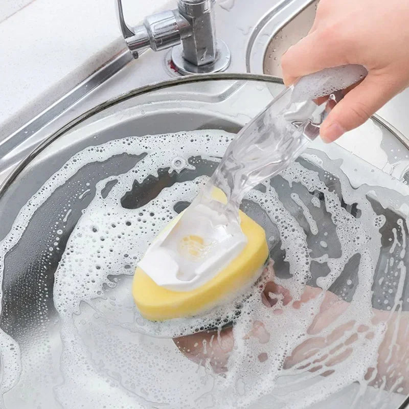 Sponge soap dispenses dishwashing scrub Dishwashing sponge replacement head kitchen sink washing tool Oasis Select