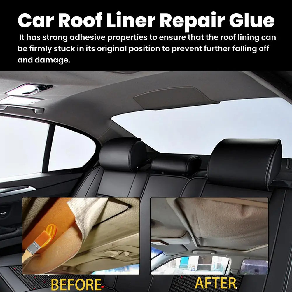 100ml Instant Adhesive Bonding Glue Car Interior Roof Liner Repair Glue Car Inside Roof Cloth Repair Leather Polyester Liquid Oasis Select