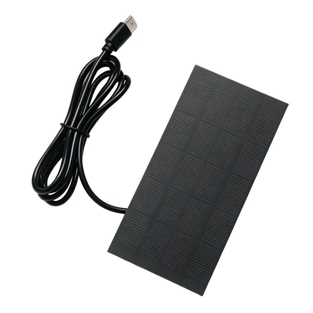 1.2W 5V Portable Solar Charger 3.7V-5V Solar Panel Power Backup 4.7x2.4 Inches/120x60mm for Camping Hiking Outdoor Adventures Oasis Select Type-c China Mainland