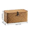 Partitioned Storage Box, Handcrafted Woven Storage Basket, Rectangular Vintage Shelf, for Home Organization Storage Containers Oasis Select Small 29 x 19 x 12CM