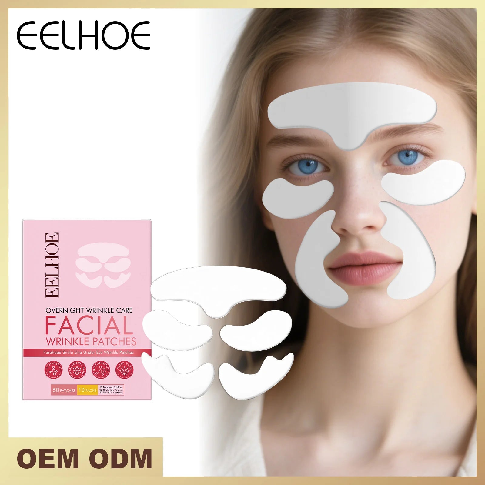 Collagen Care Patch Set – Smooth & Hydrated Facial Skin Collagen Face Patch Oasis Select
