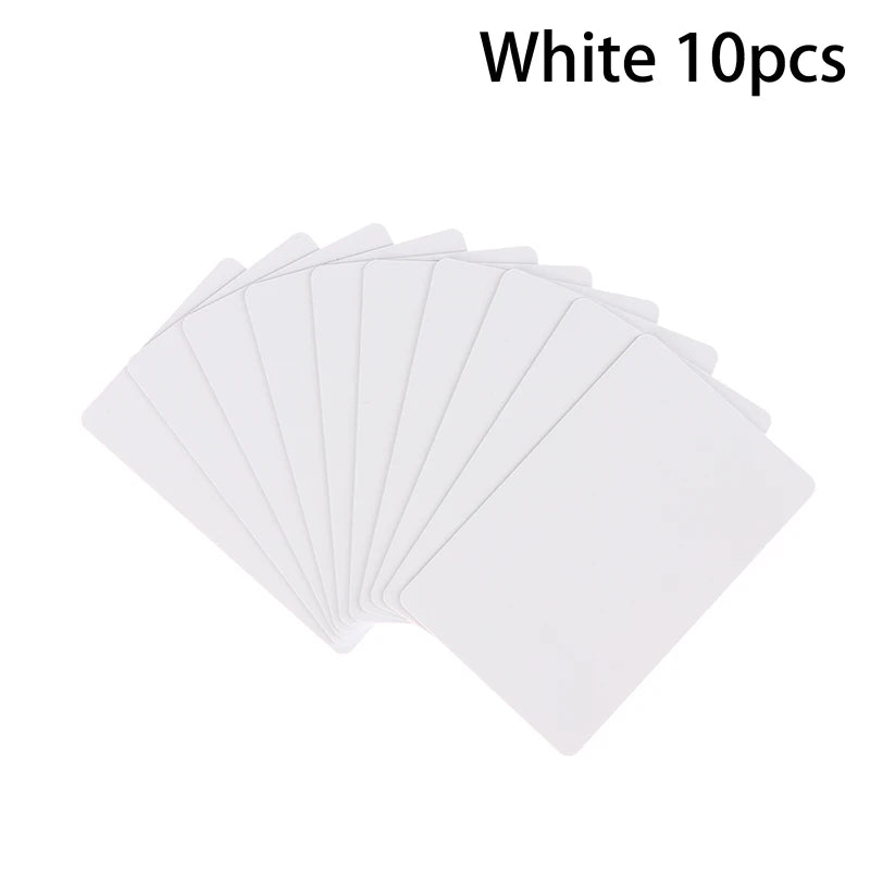 Hot Sale 5/10Pcs NFC215 Black White Cards Rewritable NFC NT-AG215 PVC Cards Blank Easy Convenient Programmable NFC Business Card Oasis Select 10Pcs White