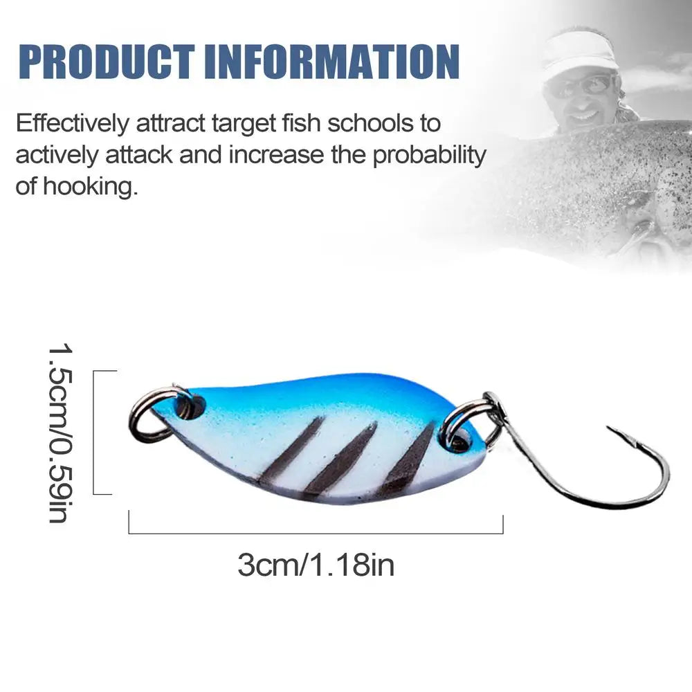 Bass Fishing Lures Sequin Saltwater Fishing Lures Stainless Jig Tackle Bait With Sequins Metal horsemouth sequin artificial bait Oasis Select Blue